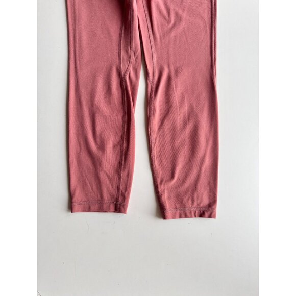 LULULEMON Unlimit 25" High Rise Brier Rose Pink Nulu Ankle Leggings, Size 8 - Picture 9 of 16